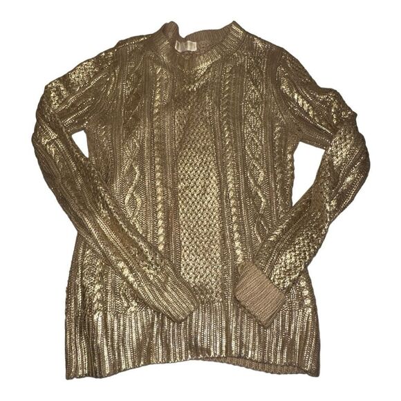 MICHAEL Michael Kors Sweaters - Michael Kors Gold Metallic Sweater
